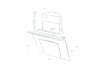 máy hút mùi áp tường ELICA SINFONIA WH/F/80 PRF0010418B	