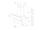 MÁY HÚT MÙI ÁP TƯỜNG ELICA SHY-S BL/A/90 - PRF0166933	