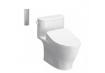 Bàn cầu một khối kèm nắp rửa điện tử TOTO WASHLET MS887RW11