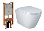 Bàn cầu treo tường RAK-FEELING RST23500A + Két nước âm tường NEOFS04RAK8C - BSMRAK01