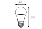  Bóng LED Bulb Panasonic 3W Ánh Sáng Trắng NLB036