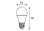 Bóng LED Bulb Panasonic 7W Ánh Sáng Trắng NLB076