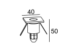 Đèn LED Chiếu Chân Âm Tường Panasonic Ánh Sáng Vàng NSL2101
