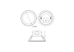 Đèn LED Downlight Dày Panasonic Ánh Sáng Vàng 8W NDL083
