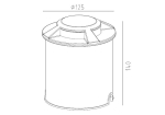 Đèn LED Sân Vườn Âm Đất Panasonic ánh sáng vàng NGL1214