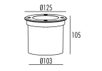 Đèn LED Sân Vườn Âm Đất Panasonic ánh sáng vàng NGL2641