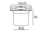 Đèn LED Sân Vườn Âm Đất Panasonic ánh sáng vàng NGL2642