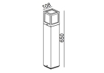 Đèn LED Sân Vườn Panasonic ánh sáng vàng NGL8434