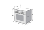 Lò nướng âm tủ Hafele 72lit HSO-8T72A