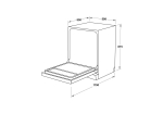 Máy rửa chén âm tủ Hafele HDW-FI60AB Series 600