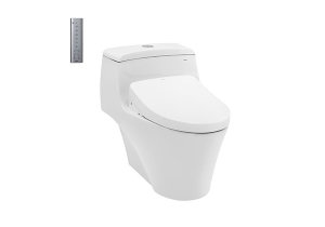 Bàn cầu một khối kèm nắp rửa điện tử TOTO WASHLET CW823RAW11