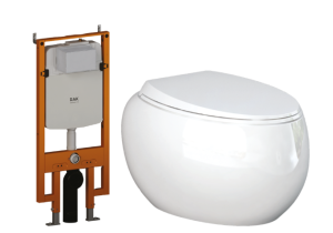 Bàn cầu treo tường RAK-CLOUD CLOWC1446AWHA - CLOSC3901WH +  Két nước âm tường NEOFS04RAK8C