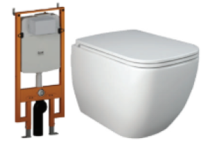 Bàn cầu treo tường RAK-METROPOLITAN MP13AWHA +  Két nước âm tường NEOFS04RAK8C