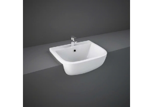 Chậu bán âm bàn, có lỗ thoát tràn RAK-SERIES 600 SE0901AWHA